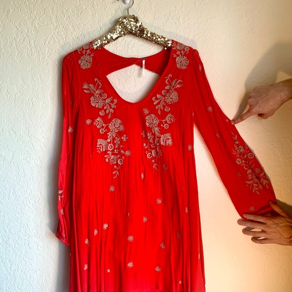 Free People Red Dress size small - Picture 2 of 11